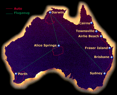 Australienkarte